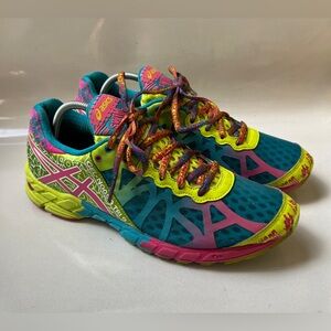 Asics Women's Gel Noosa Tri 9 T458N Multicolor Running Shoes Sneakers Size 9.5